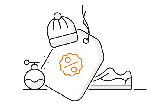 Bild som illustrerar rabatter på shopping